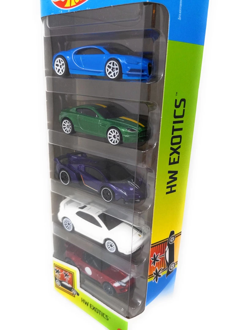 Hot Wheels HW Exotics 5 Pack Bugatti Aston Martin Lamborghini Lotus Jaguar 3 Hot Wheels HW Exotics 5 Pack Bugatti Aston Martin Lamborghini Lotus Jaguar