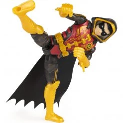 DC Comics DC Batman Bat-Tech Gold Hooded Robin 4-inch Action Figure With 3 Surprise Accessories