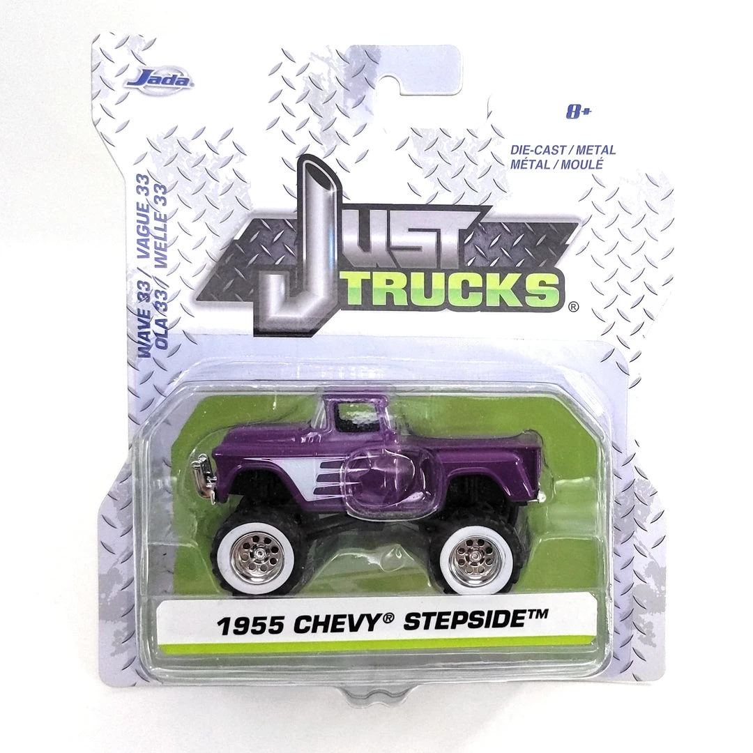 Jada Just Trucks 1955 Chevy Stepside Purple 1:64 Scale Vehicle Wave 33 1 Jada Just Trucks 1955 Chevy Stepside Purple 1:64 Scale Vehicle Wave 33