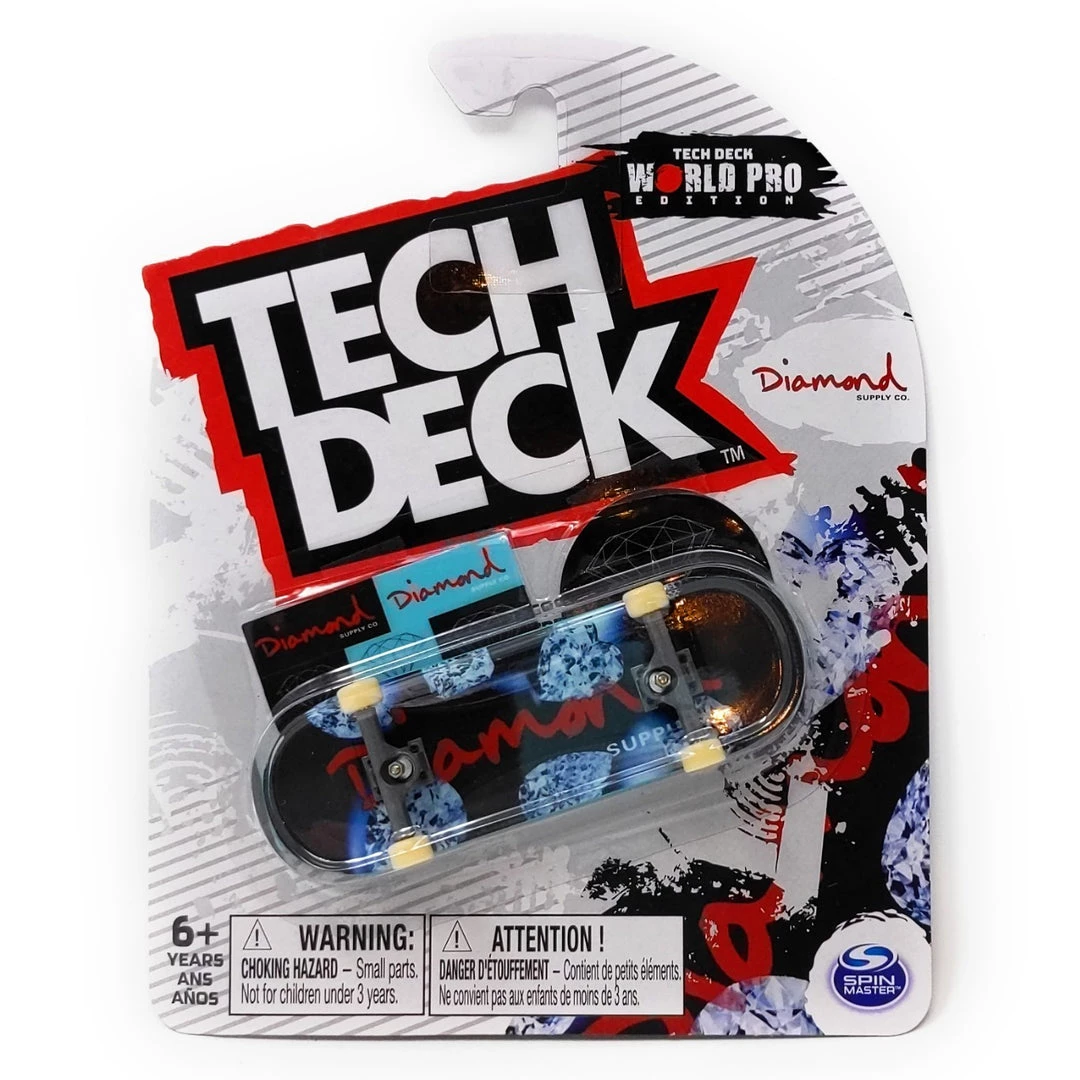 Spin Master Tech Deck World Pro Edition Diamond Supply Co OG Script Red Diamonds Complete Fingerboard 1 Spin Master Tech Deck World Pro Edition Diamond Supply Co OG Script Red Diamonds Complete Fingerboard