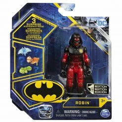 DC Bat-Tech Robin 4 Inch Action Figure Translucent Red Spin Master