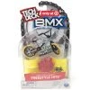 Tech Deck BMX Freestyle Hits Cult Silver And Black Finger Bike - Yellow Flaming Fire Barrel Obstacle Spin Master