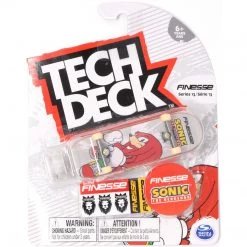 Finesse Skateboards Knuckles Sonic The Hedgehog Fingerboard Tech Deck Series 13 Ultra Rare