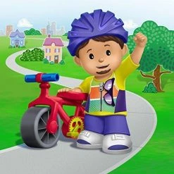 Toy Choo Choo Fisher-Price Little People Cyclist Samuel & Bike