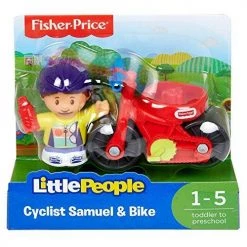 Toy Choo Choo Fisher-Price Little People Cyclist Samuel & Bike