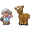 Toy Choo Choo Fisher-Price Little People Grandma Helen & Goat Figures