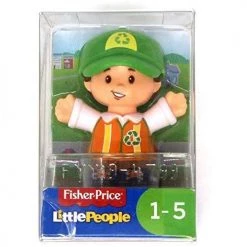 Toy Choo Choo Fisher-Price Little People Recycle Worker