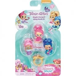 Toy Choo Choo Fisher-Price Nickelodeon Shimmer & Shine, Teenie Genies, Magic Carpet Ring Pack #1 Playset