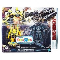 Toy Choo Choo Hasbro Transformers Bumblebee & Megatron The Last Knight 2 Pack 3 Inch Figure Toys R Us Exclusive