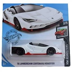 Toy Choo Choo Mattel Hot Wheels '16 Centenario Roadster 170/250, White