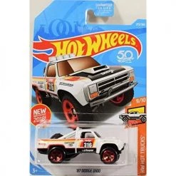 Hot Wheels 2018 Die-Cast HW Hot Trucks '87 Dodge D100 - White 275/365