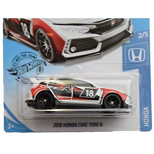 Toy Choo Choo Hot Wheels 2018 Honda Civic Type R 2/5 White 1:64 Scale Vehicle Mattel 2 Toy Choo Choo Hot Wheels 2018 Honda Civic Type R 2/5 White 1:64 Scale Vehicle Mattel