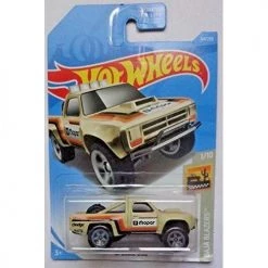 Toy Choo Choo Fisher-Price Hot Wheels 2019 Baja Blazers'87 Dodge D100 64/250, Tan