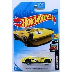 Toy Choo Choo Hot Wheels 2019 Basic Mainline Hw Roadsters - Corvette Grand Sport Roadster [Yellow/Black]