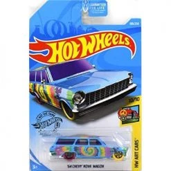 Mattel Hot Wheels 2019 Hw Art Cars - '64 Chevy Nova Wagon, Blue 188/250