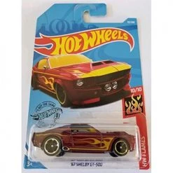 Toy Choo Choo Hot Wheels 2019 Hw Flames '67 Shelby GT-500, 33/250 Red Mattel