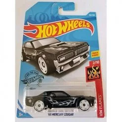 Toy Choo Choo Hot Wheels 2019 Hw Flames '68 Mercury Cougar, 164/250 Black