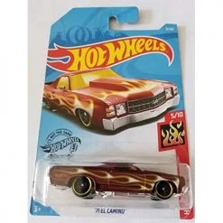Toy Choo Choo Hot Wheels 2019 Hw Flames - '71 El Camino, Maroon 8/250