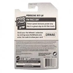 Toy Choo Choo Mattel Hot Wheels 2019 HW Race Day Porsche 917 LH 101/250, Blue