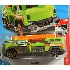 Toy Choo Choo Hot Wheels 2019 Hw Rescue 172/250: 5 Alarm (Green/Orange) - Int. Card