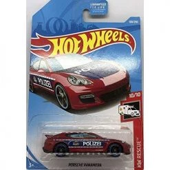 Hot Wheels Porsche Panamera Police Car HW Rescue 100/250, Maroon FYC86