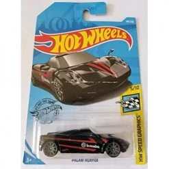 Toy Choo Choo Hot Wheels 2019 Hw Speed Graphics - Pagani Huayra, Black 148/250 Mattel