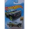 Toy Choo Choo Hot Wheels 2019 Mainline Baja Blazers: '87 Dodge D100 (Dark Gray) - Int. Long Card