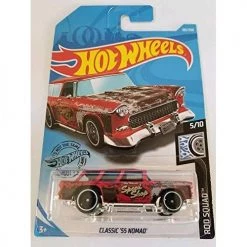 Toy Choo Choo Hot Wheels 2019 Rod Squad Classic '55 Nomad, 183/250 Red