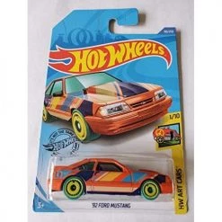 Toy Choo Choo Hot Wheels 2020 Hw Art Cars '92 Ford Mustang, Orange 90/250