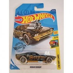 Toy Choo Choo Mattel Hot Wheels 2020 Hw Art Cars Rodger Dodger, Black 67/250