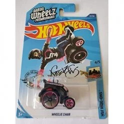 Toy Choo Choo Hot Wheels 2020 HW Ride-Ons Aaron Wheelz Fotheringham Wheelie Chair 22/250, Black And Pink