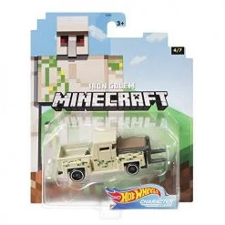 Toy Choo Choo Hot Wheels 2020 Minecraft Gaming 1/64 Character Cars -Iron Golem Vehicle (4/7) Mattel