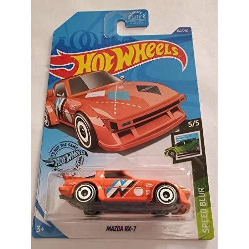 Hot Wheels 2020 Speed Blur Mazda RX-7, Orange 130/250 1 Hot Wheels 2020 Speed Blur Mazda RX-7, Orange 130/250