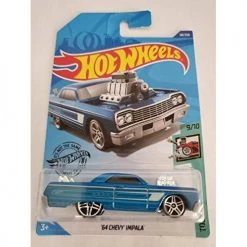 Toy Choo Choo Hot Wheels 2020 Tooned '64 Chevy Impala, Blue 58/250 Mattel