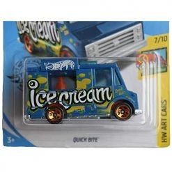 Toy Choo Choo Mattel Hot Wheels Art Cars 7/10 Quick Bite 115/250, Blue