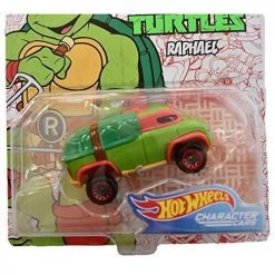 Toy Choo Choo Hot Wheels Character Cars Teenage Mutant Ninja Turtles Raphael #4 Of 5 Cars Mattel