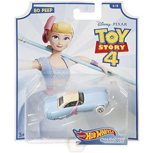 Hot Wheels Disney Pixar Toy Story 4 Character Cars - Little Bo Peep - Baby Blue Convertible Mattel 3 Hot Wheels Disney Pixar Toy Story 4 Character Cars - Little Bo Peep - Baby Blue Convertible Mattel
