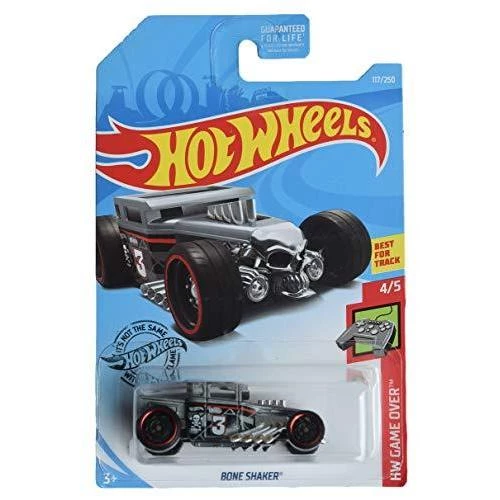 Toy Choo Choo Hot Wheels Game Over Series 4/5 Bone Shaker 117/250, Gray Mattel 1 Toy Choo Choo Hot Wheels Game Over Series 4/5 Bone Shaker 117/250, Gray Mattel