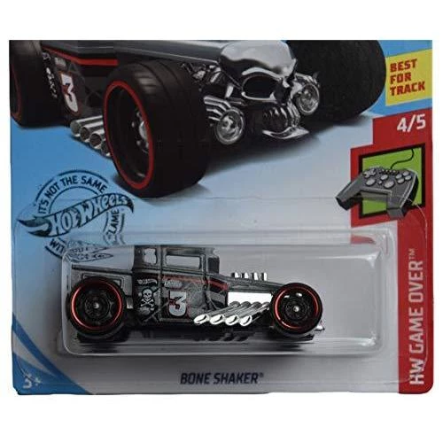 Toy Choo Choo Hot Wheels Game Over Series 4/5 Bone Shaker 117/250, Gray Mattel 2 Toy Choo Choo Hot Wheels Game Over Series 4/5 Bone Shaker 117/250, Gray Mattel