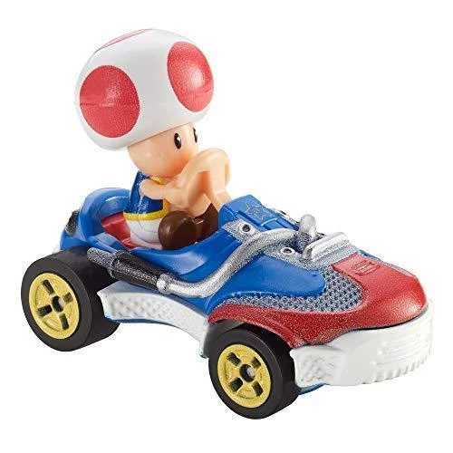 Toy Choo Choo Mattel Hot Wheels GBG30 Mario Kart 1:64 Die-Cast Toad With Sneeker Vehicle 1 Toy Choo Choo Mattel Hot Wheels GBG30 Mario Kart 1:64 Die-Cast Toad With Sneeker Vehicle