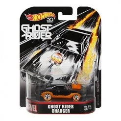 Toy Choo Choo Hot Wheels Ghost Rider Charger Vehicle, 1:64 Scale Mattel
