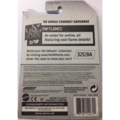 Hot Wheels '69 Dodge Coronet Superbee HW Flames 7/10 Blue With Flames 206/365