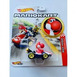Hot Wheels Mariokart Red Yoshi Standard Kart 1:64 Scale