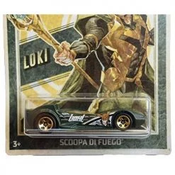 Toy Choo Choo Hot Wheels Marvel Loki Scoopa Di Fuego Green 6/6 1:64 Scale Vehicle