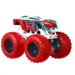 Toy Choo Choo Mattel Hot Wheels Monster Trucks 1:64 Scale El Superfasto 20/75 Crushable Car, Red/Green/White