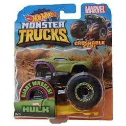 Hot Wheels Monster Trucks Marvel's Hulk 1:64 Scale 13/75 Crushable Car