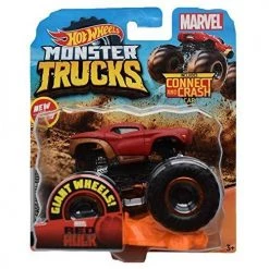 Toy Choo Choo Mattel Hot Wheels Monster Trucks Red Hulk Connect And Crash, 1:64 Scale Red