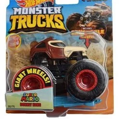 Hot Wheels Monster Trucks Super Mario Donkey Kong 1:64 Scale 30/75 Includes Crushable Car Mattel