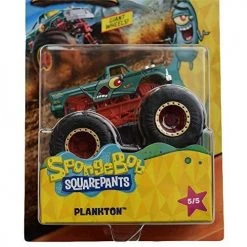 Toy Choo Choo Mattel Hot Wheels Monster Trucks Spongebob Squarepants Plankton 5/5