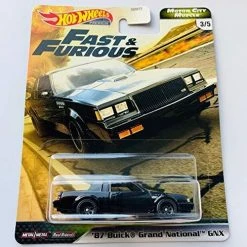 Toy Choo Choo Hot Wheels Premium 2020 Motor City Muscle F&F, Black '87 Grand National GNX Mattel